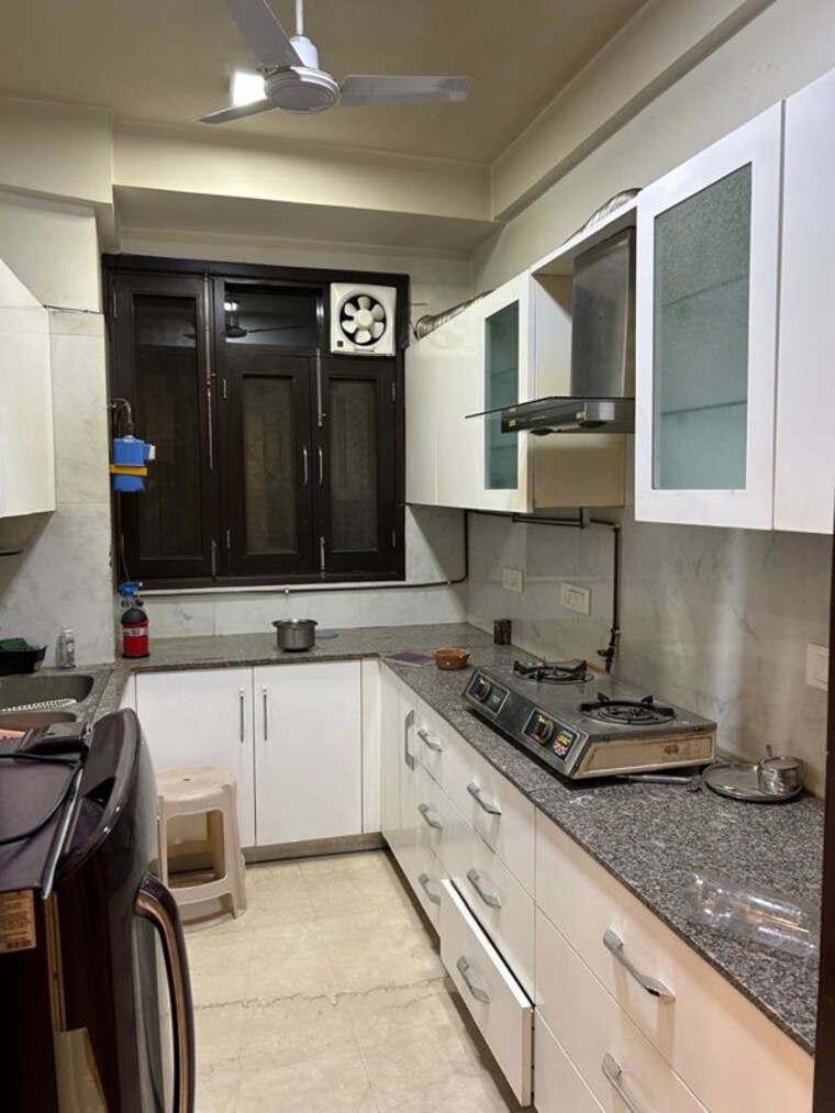 Kitchen, kalkaji 3 Bedroom 1400 Sq.Ft. Builder Floor In Kalkaji Delhi 9857980