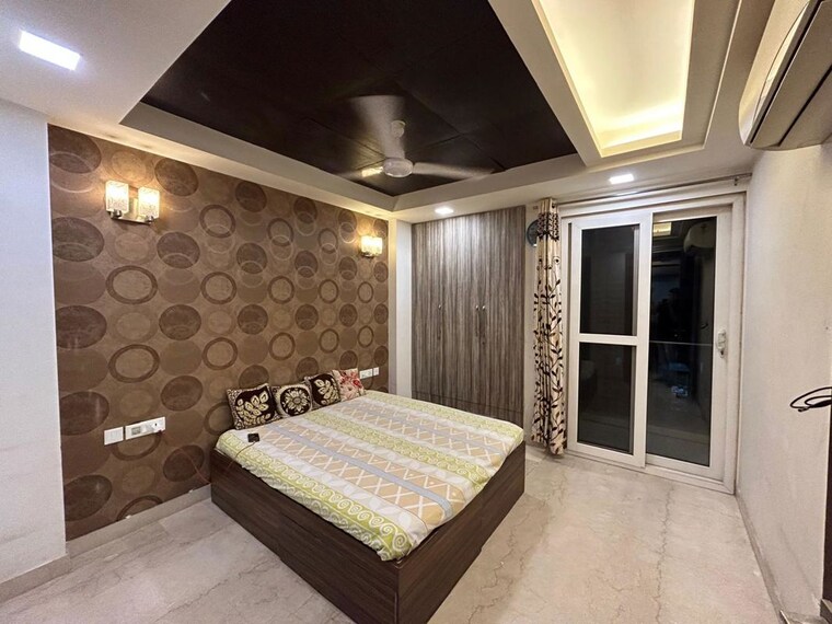 Bedroom, kalkaji 3 Bedroom 1400 Sq.Ft. Builder Floor In Kalkaji Delhi 9857980