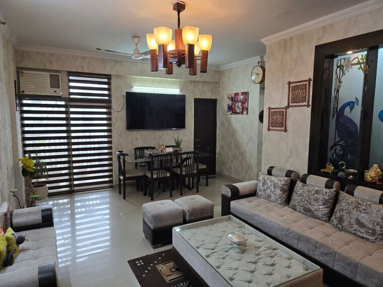 Living Room, supertech-livingston 3 Bedroom 1200 Sq.Ft. Apartment In Sain Vihar Ghaziabad 8314888