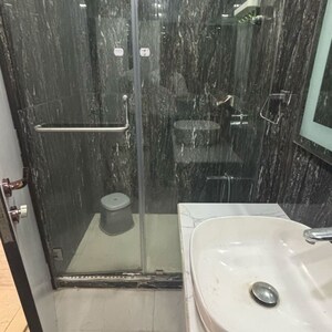Bathroom in 1 BHK Apartment at Harshail Flamingo Apartments, Malad West – for Sale