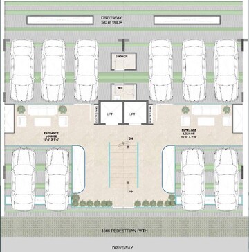 Floor Plan in 2.5 BHK Apartment at Sector 89a – for Sale