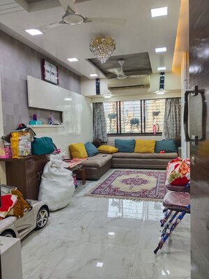 Living Room in 1 BHK Apartment at Shree Rajal Deep, Kopar Khairane – for Rent