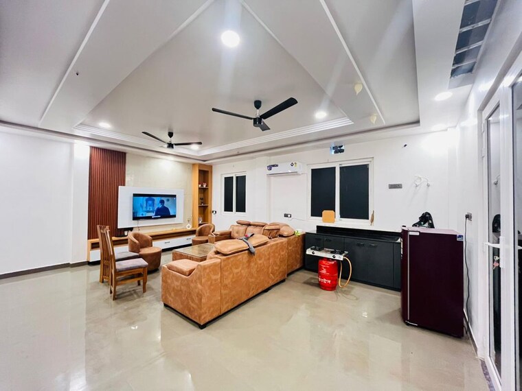 Living Room, takshaya-green 6+ Bedroom 1500 Sq.Ft. Penthouse In Nijampur Malhaur Lucknow 9860184