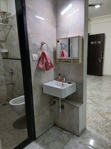 Bathroom in 3 BHK Apartment at Larkins Pride Palms, Kolshet Road – for Sale