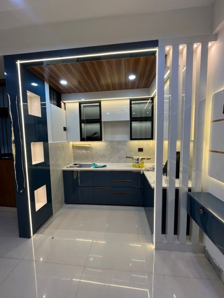 Kitchen, shakti khand iii 3 Bedroom 1150 Sq.Ft. Apartment In Shakti Khand Iii Ghaziabad 9860493