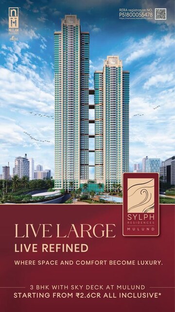 3 BHK Apartment For Sale in Neelam Senroofs, Nahur East