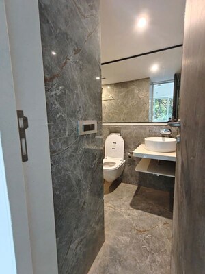 Bathroom in 2 BHK Apartment at Nahar Amaryllis Towers and Plaza, Chandivali – for Rent