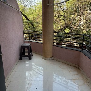 Balcony in 2 BHK Apartment at Sai Dwarkamai CHS, Nibm – for Rent