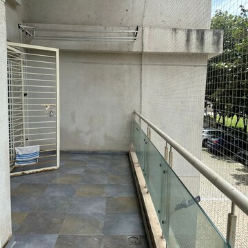 Balcony in 3 BHK Apartment at Sharada Oxford Classic, Azad Nagar – for Rent