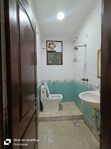 Bathroom in 2 BHK Builder Floor at Bhavishyanidhi Enclave – for Rent