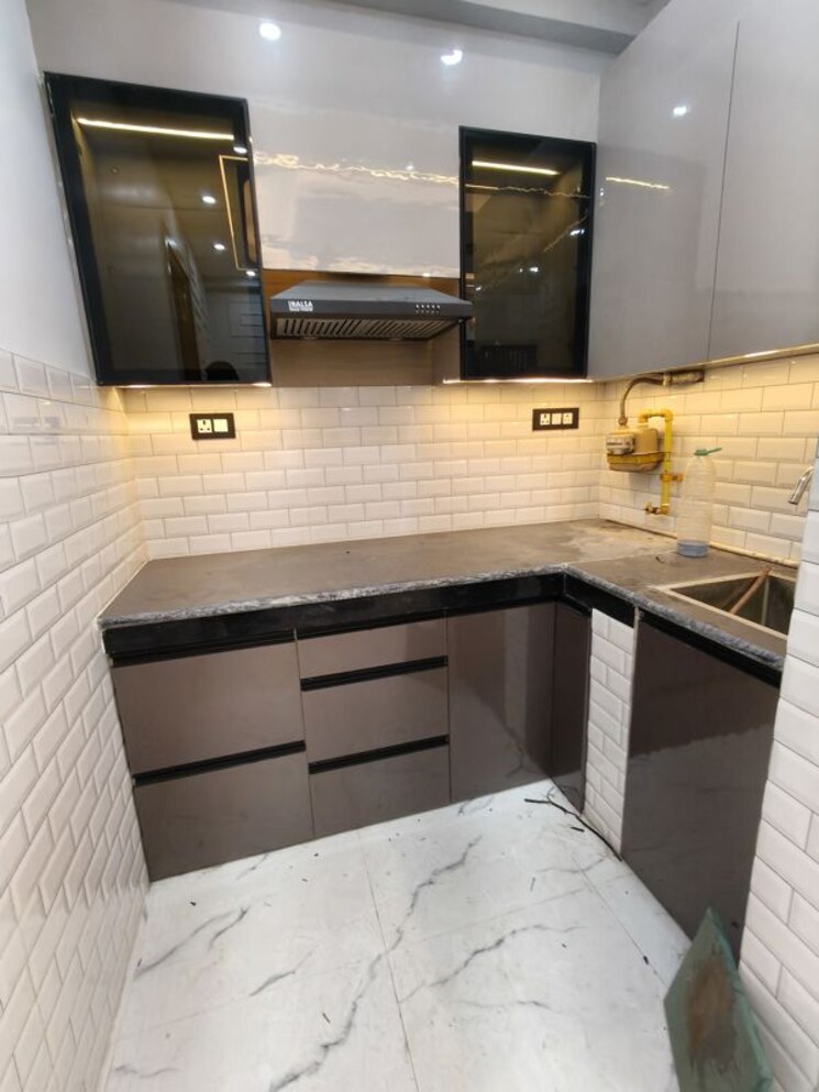 Kitchen, divya-angels 1 Bedroom 675 Sq.Ft. Builder Floor In Indrapuram Ghaziabad 9861015