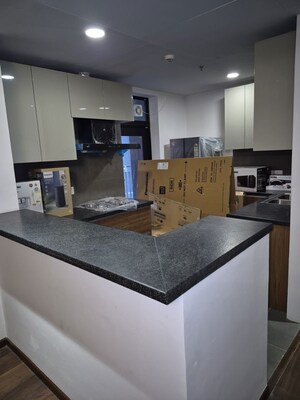 Kitchen in 1 BHK Apartment at Krisumi Waterfall Suites, Sector 36a – for Rent