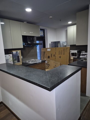 Kitchen in 1 BHK Apartment at Krisumi Waterfall Suites, Sector 36a – for Rent