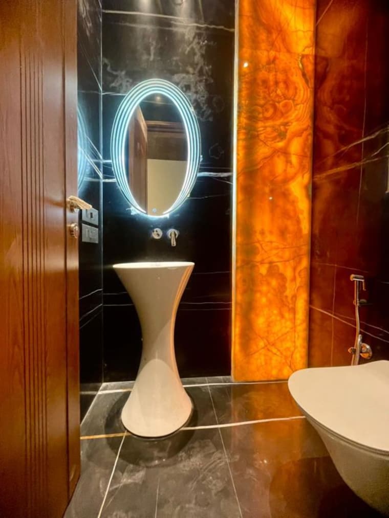 Bathroom, gulmohar park 3 Bedroom 300 Sq.Ft. Builder Floor In Gulmohar Park Delhi 9861152