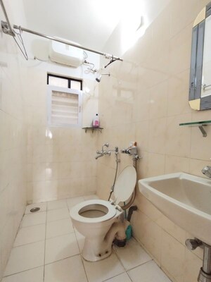 Bathroom in 3 BHK Apartment at Oxford Village Condominium, Wanowrie – for Rent