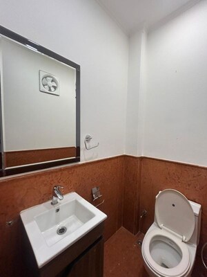 Bathroom in 3 BHK Apartment at Sheikh Sarai Phase 2 – for Rent