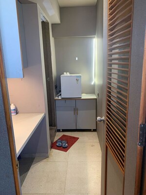 Bathroom in  Office Space at Sheladia One World West, Ambli – for Rent