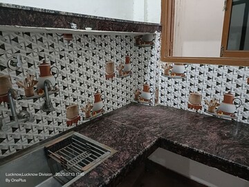 Kitchen in 1 BHK Builder Floor at Mohanlalganj – for Rent