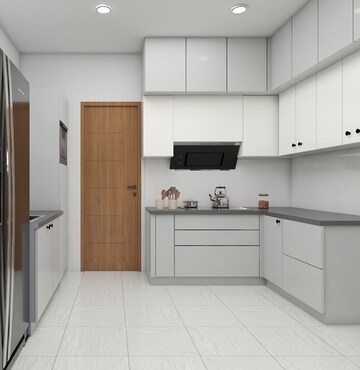 Kitchen in 3 BHK Apartment at Aparna Zenon, Puppalaguda – for Rent