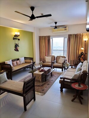 Living Room in 3 BHK Apartment at Gaur Sportswood, Sector 79 – for Rent