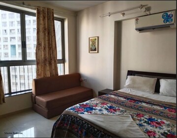 Master Bedroom in 2 BHK Penthouse at Geras World of Joy S, Kharadi – for Rent