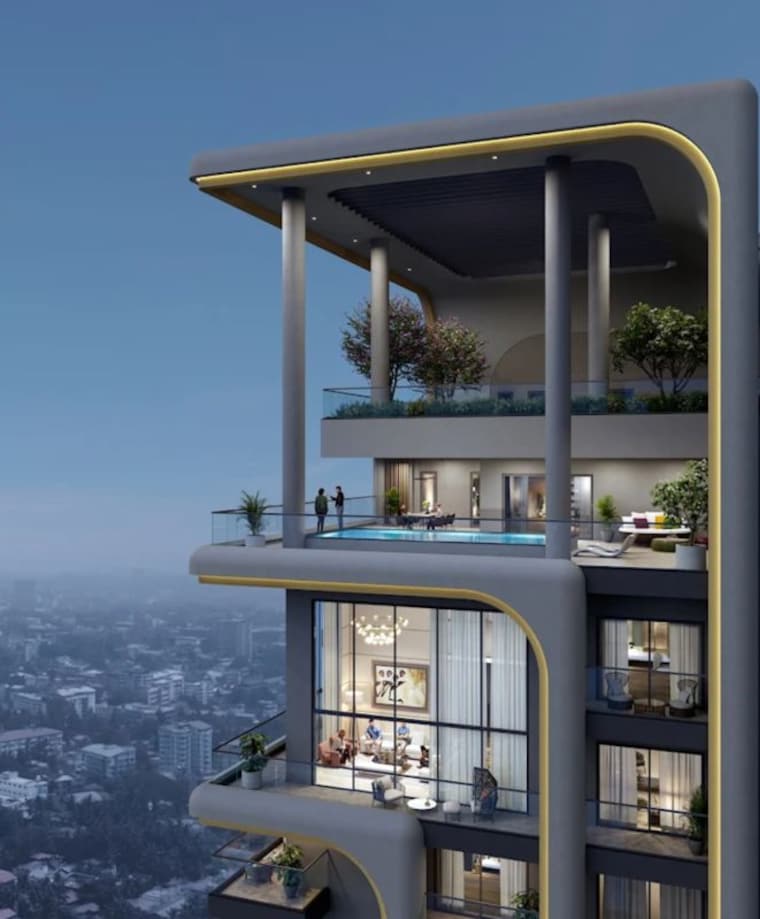 Exterior View, ghr-the-cascades-neopolis 4 Bedroom 4825 Sq.Ft. Apartment In Kokapet Hyderabad 9862678