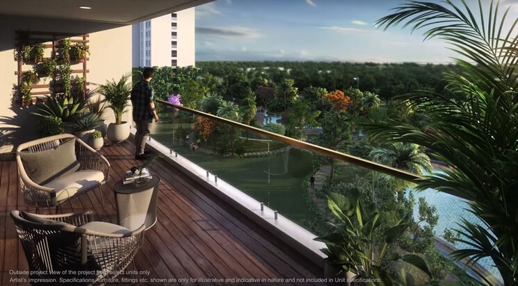 Balcony, godrej-south-estate-okhla 3 Bedroom 2200 Sq.Ft. Apartment In Okhla Delhi 9862613