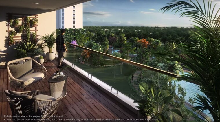 Balcony, godrej-south-estate-okhla 3 Bedroom 2200 Sq.Ft. Apartment In Okhla Delhi 9862613