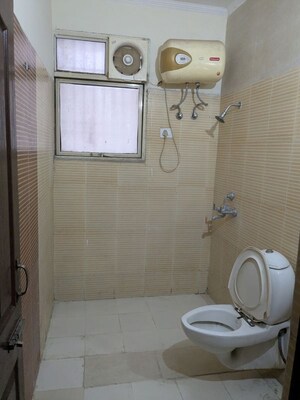 Bathroom in 2 BHK Apartment at Jaipurias Sunrise Greens Zirakpur, Vip Road – for Rent