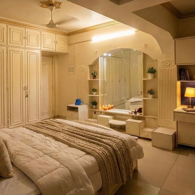 Bedroom, brookhill-tower 2 Bedroom 750 Sq.Ft. Apartment In Lokhandwala Complex Mumbai 9863172