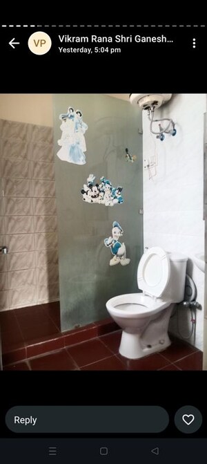 Bathroom in 2 BHK Builder Floor at Palam Vihar Residents Association, Palam Vihar – for Rent