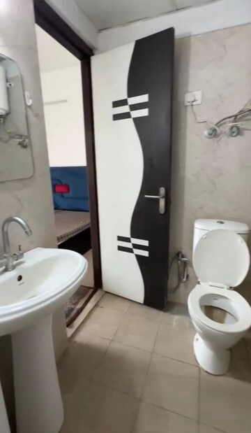 Bathroom in 2 BHK Apartment at Uninav Heights Phase I, Raj Nagar Extension – for Rent