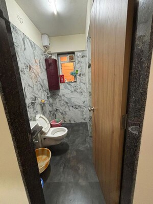 Bathroom in 2 BHK Apartment at Samarpan Hiranmay Niwas CHS, Borivali East – for Rent