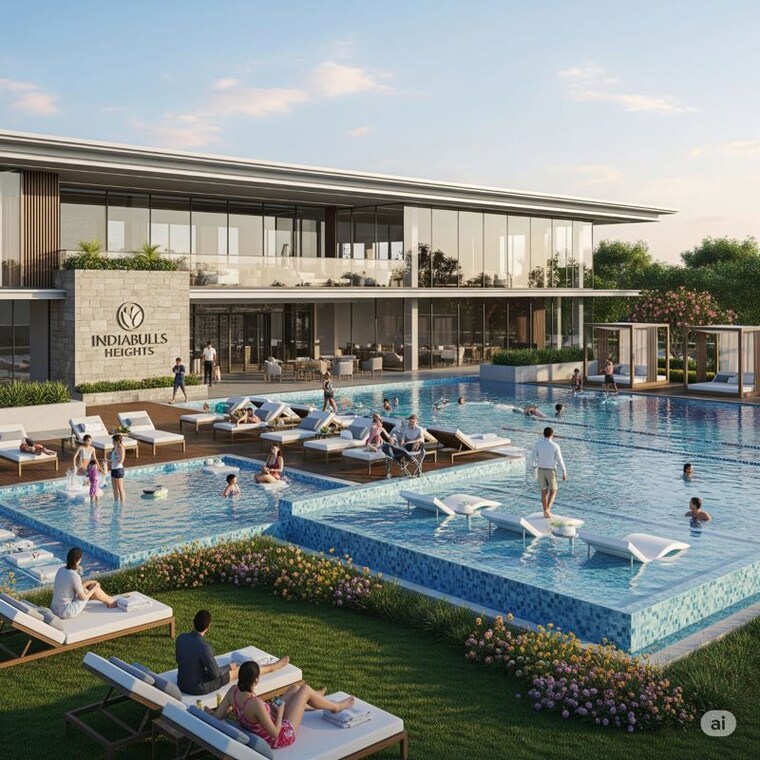 Swimming Pool, wakad 2 Bedroom 753 Sq.Ft. Apartment In Wakad Pune 9863600