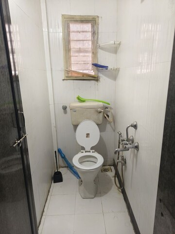 Bathroom in 1 BHK Apartment at Shri Ram Nagar Society, Aundh – for Rent