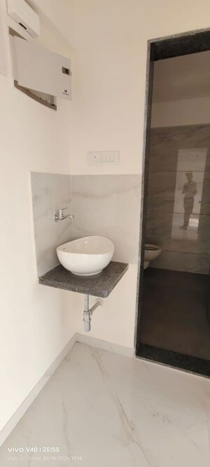 Bathroom in 1 BHK Apartment at Metropolis Bayside, Kasarvadavali – for Rent