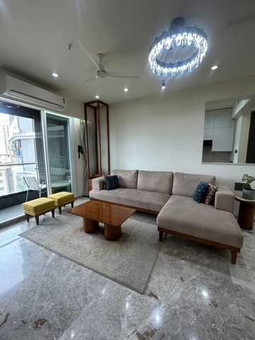 Living Room in 3 BHK Apartment at Rosa Manhattan, Ghodbunder Road – for Sale