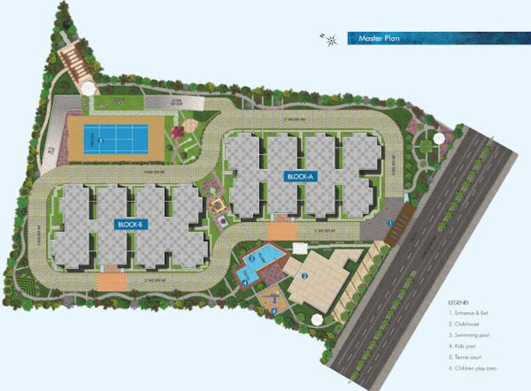 Master Plan, vishnu-vistara 3 Bedroom 1910 Sq.Ft. Apartment In Hi Tech City Hyderabad 9863778