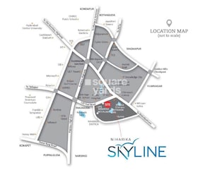 3 BHK Apartment – Map Location View at Niharika Skyline, Manikonda - for Sale