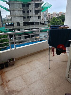 Balcony in 3 BHK Apartment at Soham Riveria, Anand Nagar – for Rent