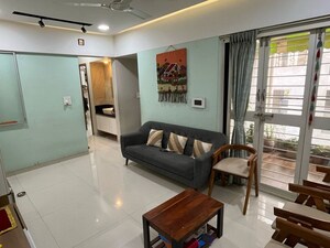 Living Room in 2 BHK Apartment at Mittal Sun Aura, Sinhagad Road – for Rent