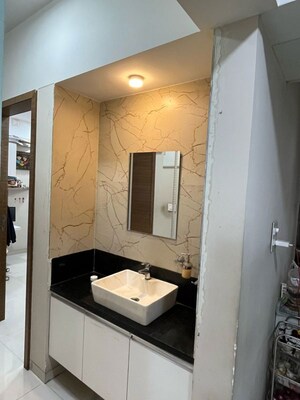 Bathroom in 2 BHK Apartment at Mittal Sun Aura, Sinhagad Road – for Rent