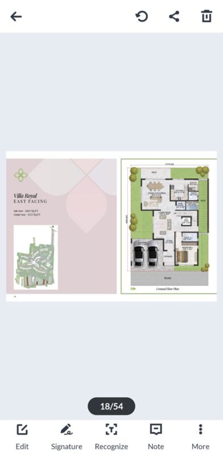 Floor Plan, prestige-park-grove 4 Bedroom 4170 Sq.Ft. Villa In Whitefield Bangalore 9863943