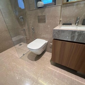 Bathroom in 3 BHK Apartment at Piramal Mahalaxmi, Arthur rd – for Sale