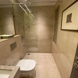 Bathroom in 3 BHK Apartment at Piramal Mahalaxmi, Arthur rd – for Sale