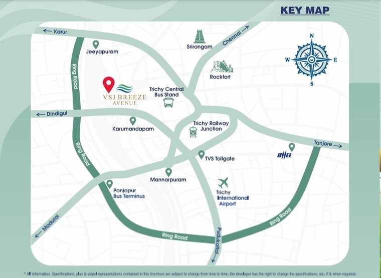 Map Location, dheeran nagar  1200 Sq.Ft. Plot In Dheeran Nagar Trichy 9864007