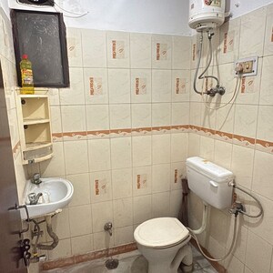 Bathroom in 1 BHK Builder Floor at Khirki Extension – for Rent