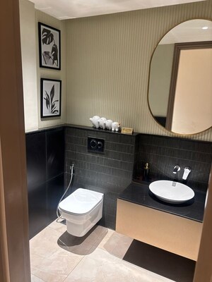 Bathroom in 4 BHK Apartment at Sachivalaya Nagar – for Sale