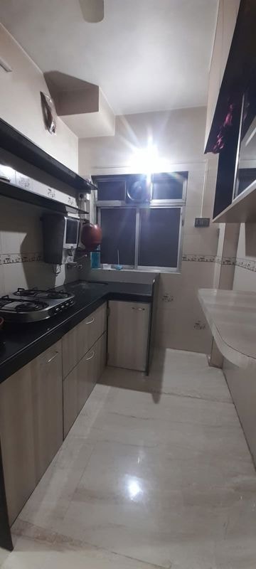 Kitchen in 1 BHK Apartment at Dattani Park 7A, Kandivali East – for Rent