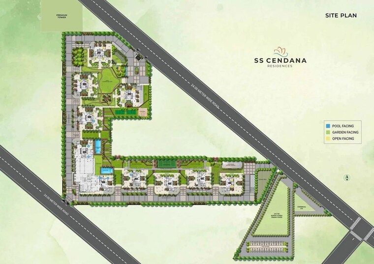 Master Plan, ss-cendana 3.5 Bedroom 1850 Sq.Ft. Apartment In Sector 83 Gurgaon 9864080